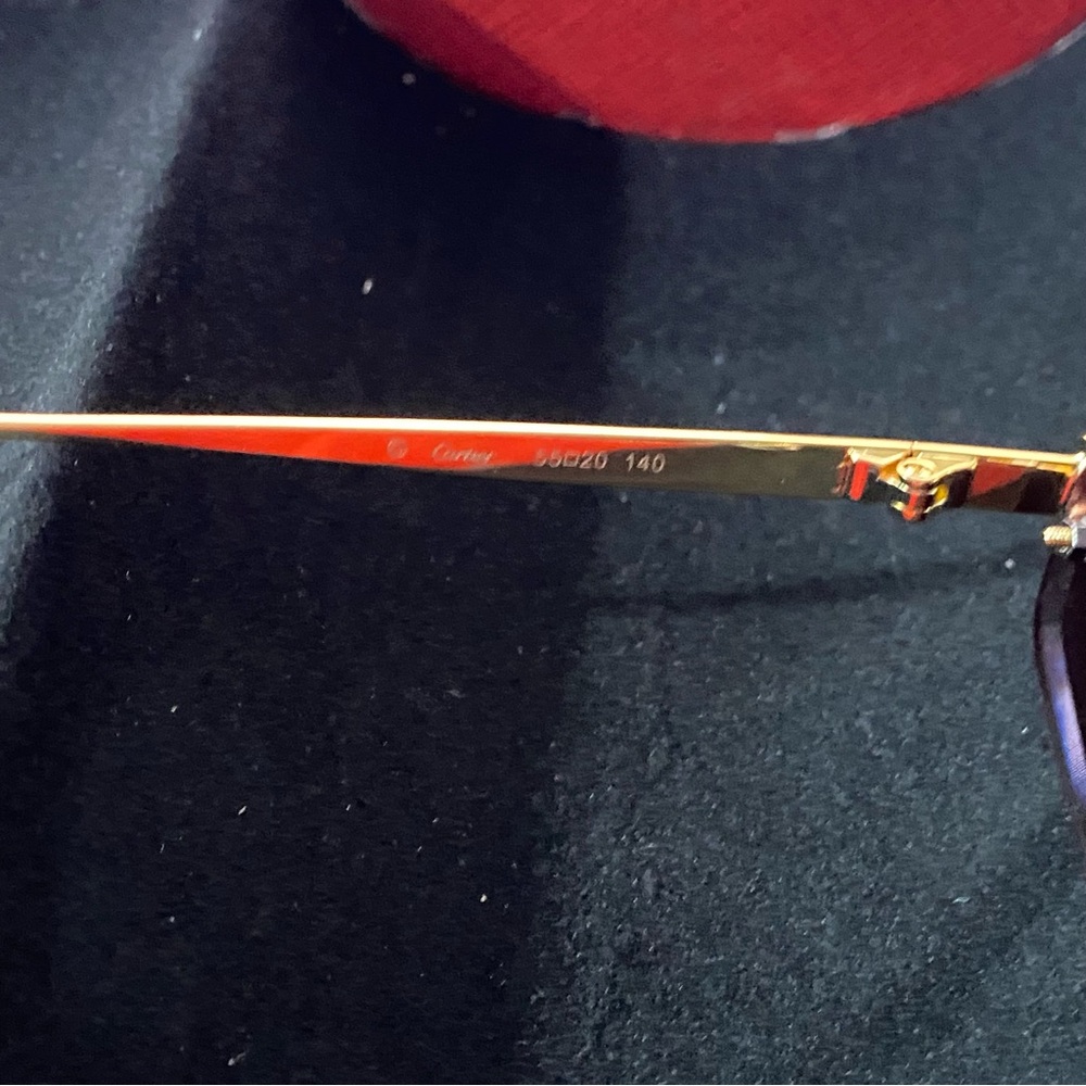 Occhiali Cartier C Decor Oro Glasant Rimless Glasses